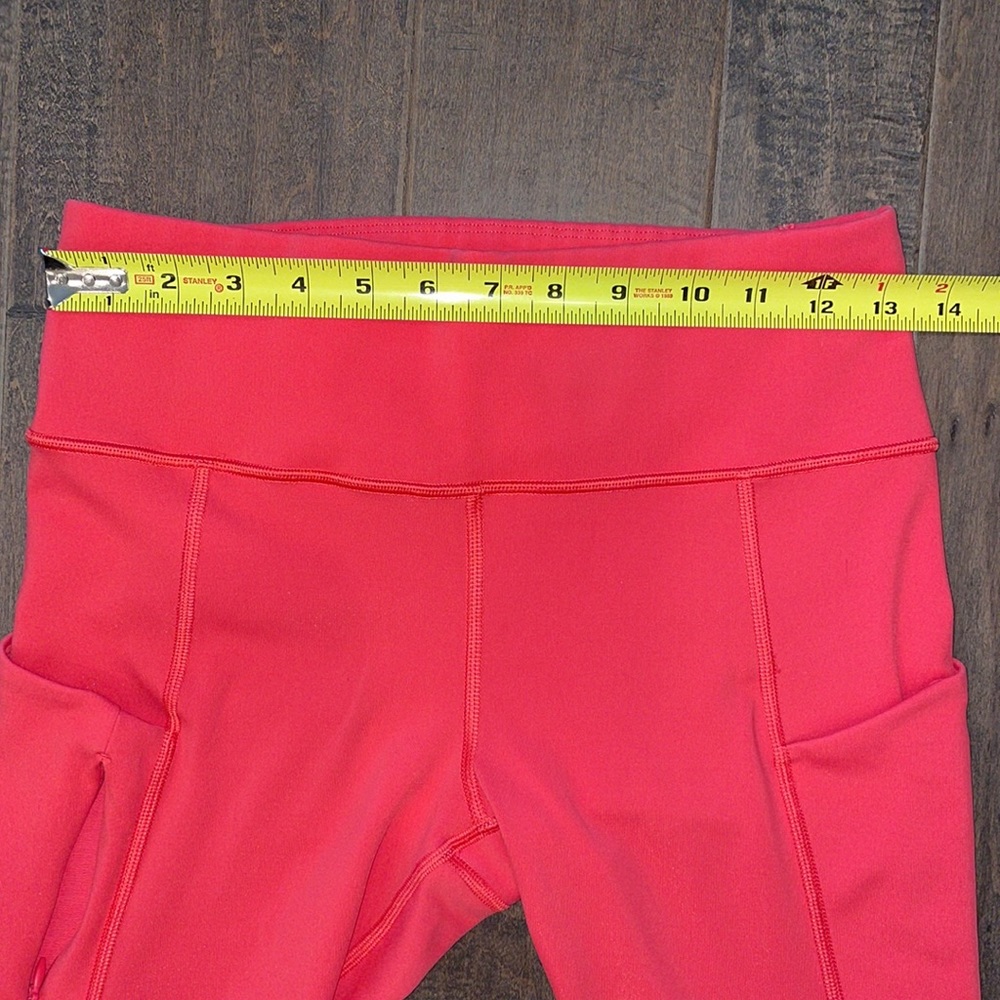 Athleta Orange Capris, Size Medium, Euc. - image 5